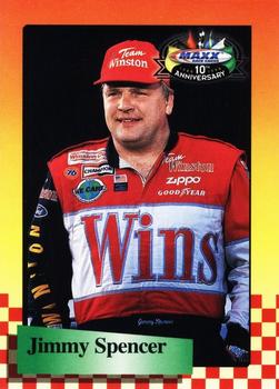1998 Maxx 10th Anniversary #22 Jimmy Spencer Front