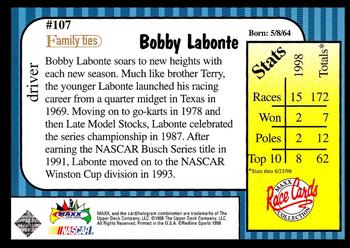1998 Maxx 10th Anniversary #107 Bobby Labonte Back