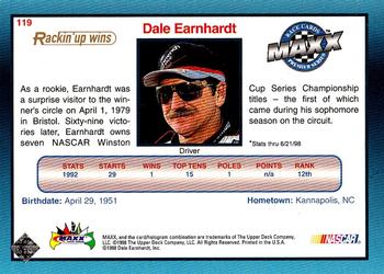 1998 Maxx 10th Anniversary #119 Dale Earnhardt Back