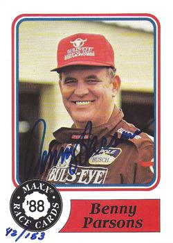 1998 Maxx 10th Anniversary - Buy Back Autographs #NNO Benny Parsons Front