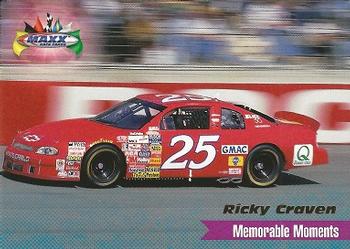 1998 Maxx 1997 Year In Review #010 Ricky Craven Front