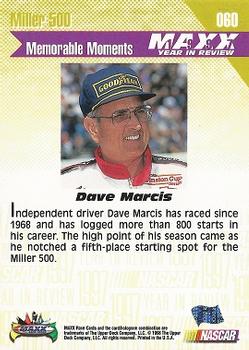 1998 Maxx 1997 Year In Review #060 Dave Marcis Back