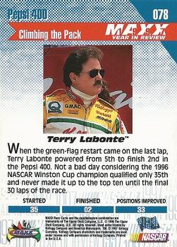 1998 Maxx 1997 Year In Review #078 Terry Labonte Back