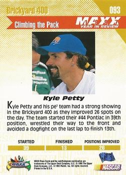 1998 Maxx 1997 Year In Review #093 Kyle Petty Back