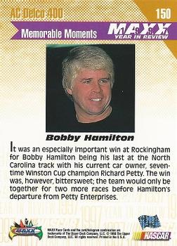 1998 Maxx 1997 Year In Review #150 Bobby Hamilton Back