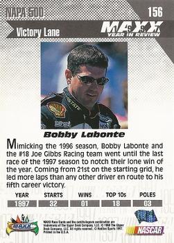 1998 Maxx 1997 Year In Review #156 Bobby Labonte Back