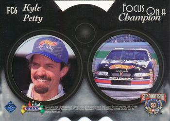 1998 Maxx - Focus on a Champion Cel #FC6 Kyle Petty Back