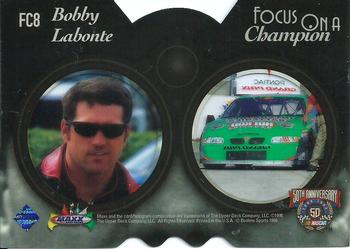 1998 Maxx - Focus on a Champion Cel #FC8 Bobby Labonte Back