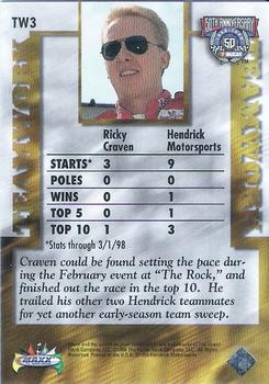 1998 Maxx - Teamwork #TW3 Ricky Craven's Car Back