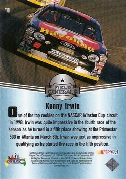 1998 Maxximum - Field Generals One Star #*8 Kenny Irwin Back