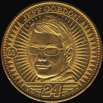 1998 Pinnacle Mint Collection - Coins #01 Jeff Gordon Front