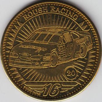 1998 Pinnacle Mint Collection - Coins: Brass Artist Proof #20 Roush Racing Front