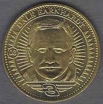 1998 Pinnacle Mint Collection - Coins: Gold Plate #03 Dale Earnhardt Front