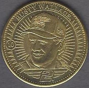 1998 Pinnacle Mint Collection - Coins: Gold Plate #10 Rusty Wallace Front
