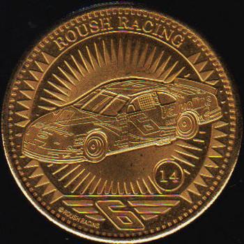 1998 Pinnacle Mint Collection - Coins: Gold Plate #14 Mark Martin's Car Front