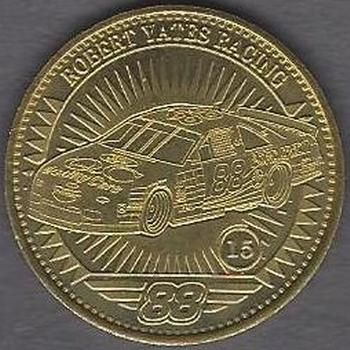 1998 Pinnacle Mint Collection - Coins: Gold Plate #15 Dale Jarrett's Car Front