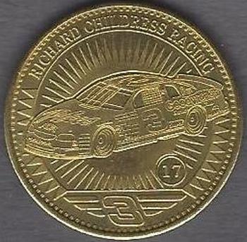 1998 Pinnacle Mint Collection - Coins: Gold Plate #17 Dale Earnhardt's Car Front