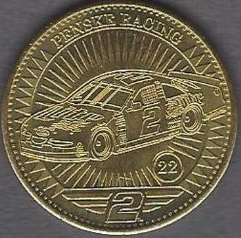 1998 Pinnacle Mint Collection - Coins: Gold Plate #22 Rusty Wallace's Car Front