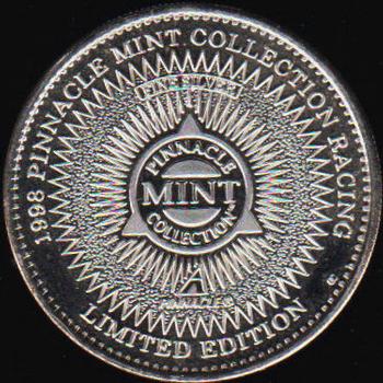 1998 Pinnacle Mint Collection - Coins: Fine Silver (Solid Silver) #01 Jeff Gordon Back