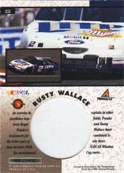 1998 Pinnacle Mint Collection - Die Cuts #22 Rusty Wallace's Car Back