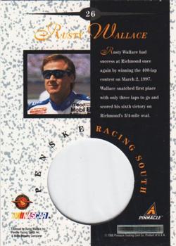 1998 Pinnacle Mint Collection - Die Cuts #26 Rusty Wallace Back
