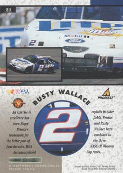 1998 Pinnacle Mint Collection - Gold Team #22 Rusty Wallace's Car Back