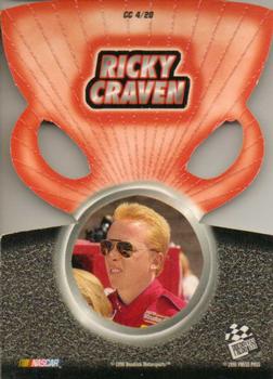 1998 Press Pass - Cup Chase Die Cut Prizes #CC 4 Ricky Craven Back