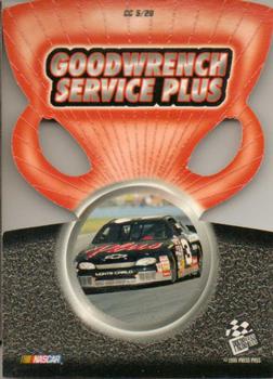 1998 Press Pass - Cup Chase Die Cut Prizes #CC 5 Dale Earnhardt's Car Back