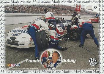 1998 Press Pass - Oil Slicks #77 Lonnie Dubay Back