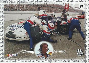 1998 Press Pass - Oil Slicks #81 Jimmy Fennig Back
