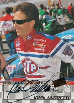1998 Press Pass - Signings #6 John Andretti Front