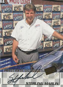 1998 Press Pass - Signings #7 Sterling Marlin Front