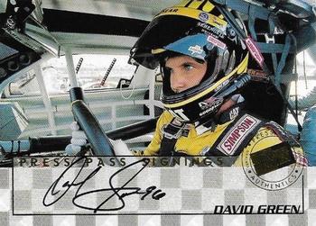 1998 Press Pass - Signings #24 David Green Front