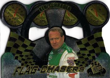 1998 Press Pass Premium - Flag Chasers #FC 14 Ken Schrader Front