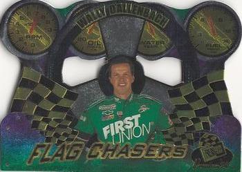 1998 Press Pass Premium - Flag Chasers #FC 15 Wally Dallenbach Front
