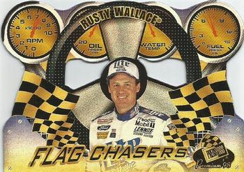 1998 Press Pass Premium - Flag Chasers Reflectors #FC 6 Rusty Wallace Front