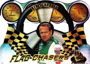 1998 Press Pass Premium - Flag Chasers Reflectors #FC 14 Ken Schrader Front