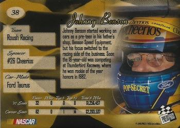 1998 Press Pass Premium - Reflectors #38 Johnny Benson Back
