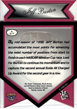 1998 Press Pass Stealth - Awards #A 2 Jeff Burton 1:68 Back