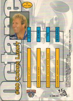 1998 Press Pass Stealth - Octane #O 24 Sterling Marlin's Car Back