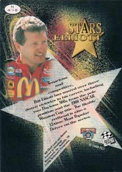 1998 Press Pass Stealth - Stars #N 4 Bill Elliott Back