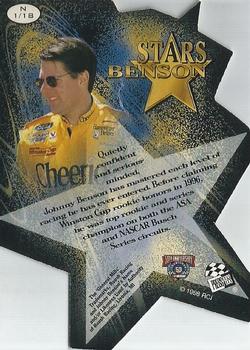 1998 Press Pass Stealth - Stars Die Cuts #N 1 Johnny Benson Back