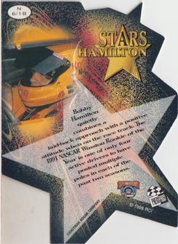 1998 Press Pass Stealth - Stars Die Cuts #N 6 Bobby Hamilton Back