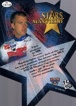 1998 Press Pass Stealth - Stars Die Cuts #N 13 Jeremy Mayfield Back