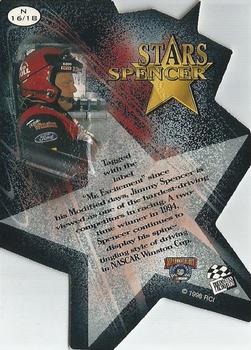 1998 Press Pass Stealth - Stars Die Cuts #N 16 Jimmy Spencer Back