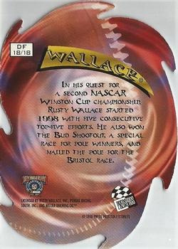 1998 Press Pass VIP - Driving Force Die Cuts #DF 18 Rusty Wallace's Car Back