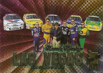 1998 Press Pass VIP - Explosive #49 Roush Racing (Mark Martin / Johnny Benson / Jack Roush / Jeff Burton / Ted Musgrave / Chad Little)  Front
