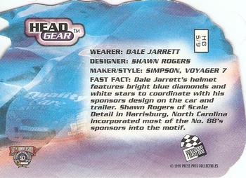 1998 Press Pass VIP - Head Gear Die Cuts #HG 5 Dale Jarrett Back
