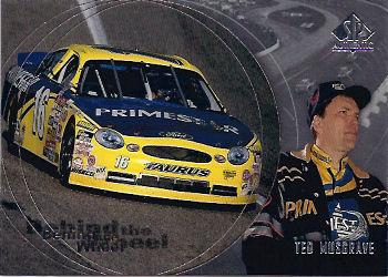 1998 SP Authentic - Behind the Wheel #BW11 Ted Musgrave Front