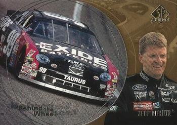 1998 SP Authentic - Behind the Wheel Gold #BW4 Jeff Burton Front